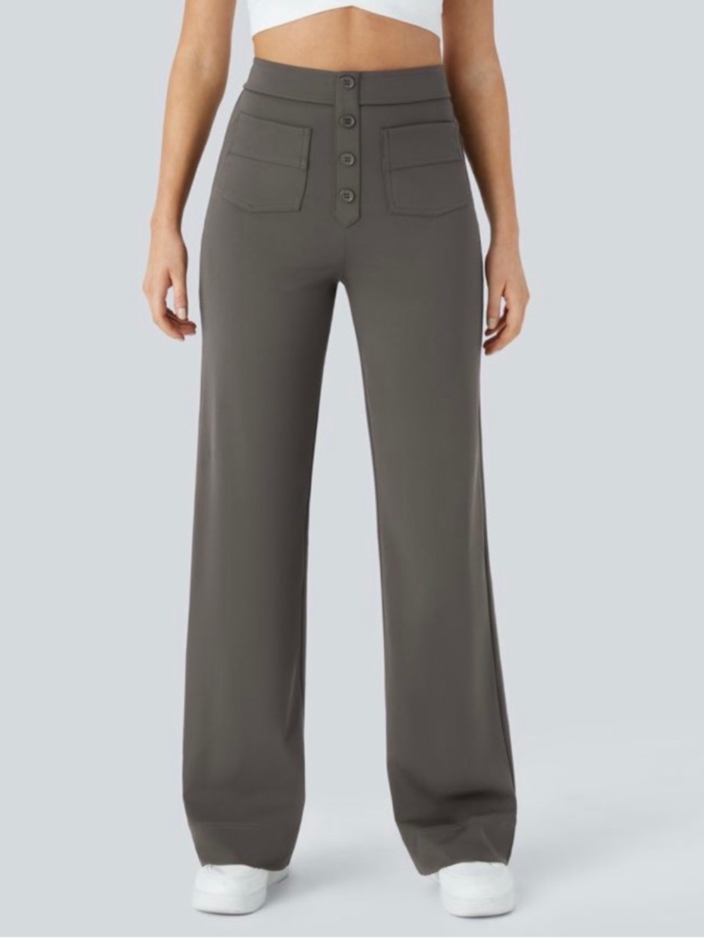HALARA DayStretch High Waisted Pockets Straight Leg Casual Pants